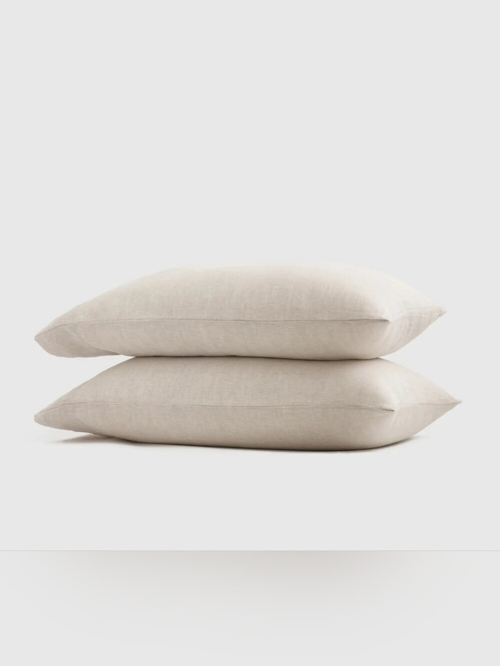 Quince Linen Chambray Standard Pillowcases! Set Of 2 (N55)